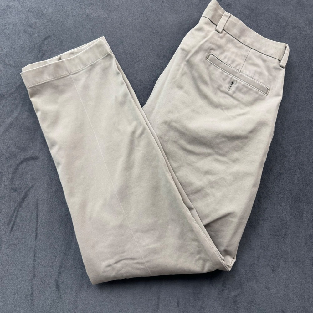 Brooks Brothers Advantage Chino Milano Khaki Tan Pants Mens 33x31